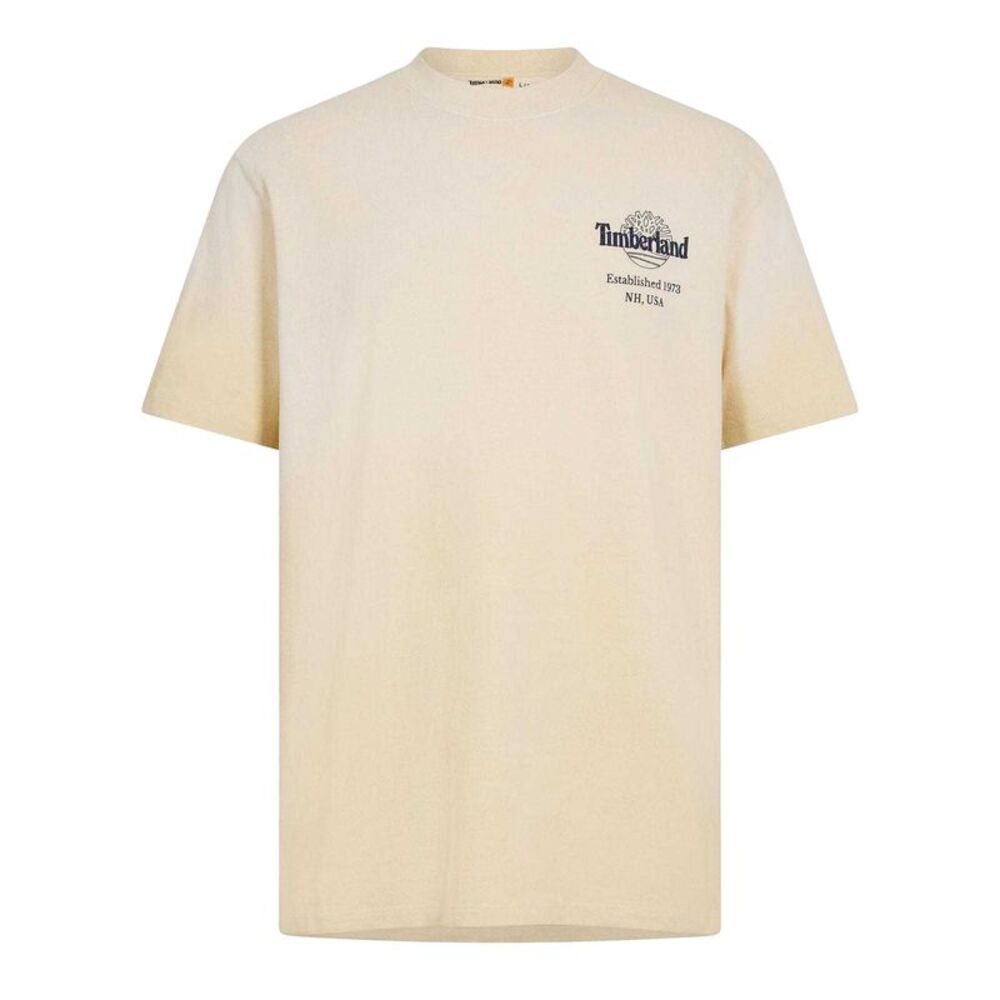 Timberland Mens Back Print Oversized T-Shirt / Putty